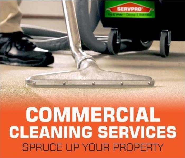 commercial cleaning with professional equipment